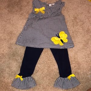 Toddler girl leggings set